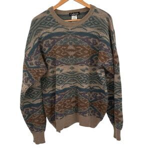 Vintage 1980’s Garfinckel’s patterned sweater size medium